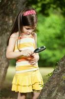 A young curious girl photo