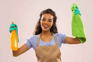 Portrait of a professional maid photo