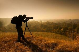 A man taking photos