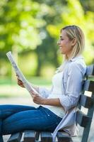 A woman in the park photo