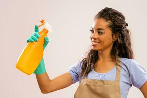 Portrait of a professional maid photo