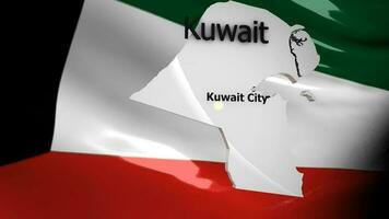 crise localização mapa Series, kuwait. video