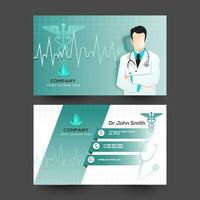 Health care card design or template. vector