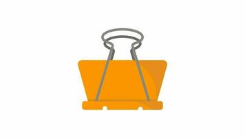 binder clip Icon of nice animated for your creative project videos easy to use with Transparent Background