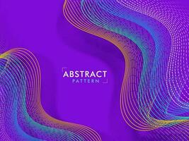 Purple Abstract Background with Wavy Lines. vector