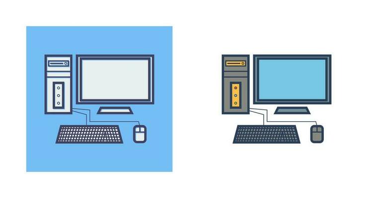 Computer Vector Icon