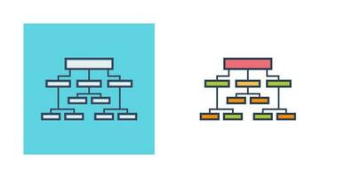 icono de vector de estructura empresarial