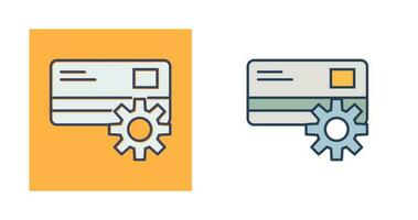 icono de vector de configuración de pago