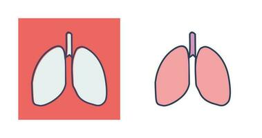 icono de vector de pulmones