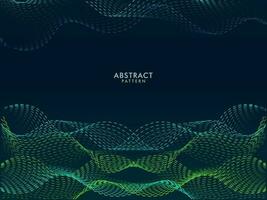 Abstract Motion Wavy Background with Dots Lines. vector