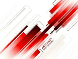 Red and White Abstract Lines or Strip Background. vector