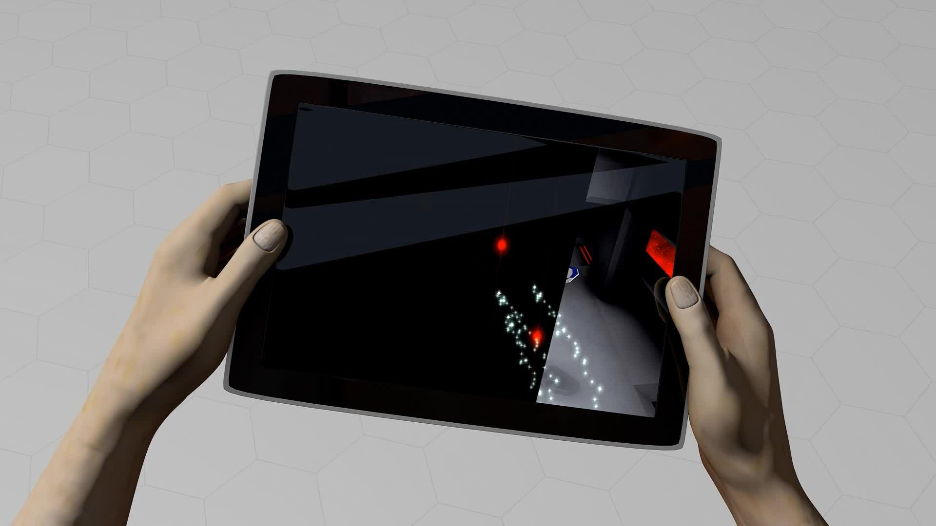 Tablet pc gaming, alpha matte included. 23952481 Stock Video at Vecteezy