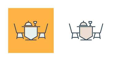 Dinner Table Vector Icon