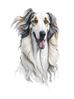 aquarelle chien ou chiot personnages conception collection avec plat Couleur dans différent pose ai génératif png