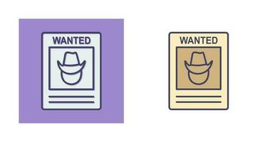 Wanted Poster Vector Icon