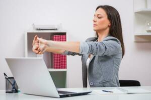 A woman in her office photo