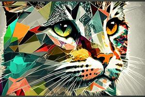 International Cat Day abstract illustration photo