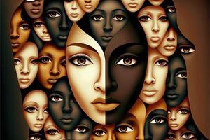 International Day for the Elimination of Racial Discrimination and racism illustration photo