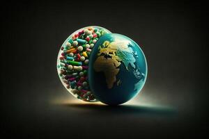 International world day against drug abuse and illicit trafficking abstract illustration photo