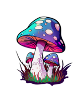 magique champignon sublimation ai génératif png