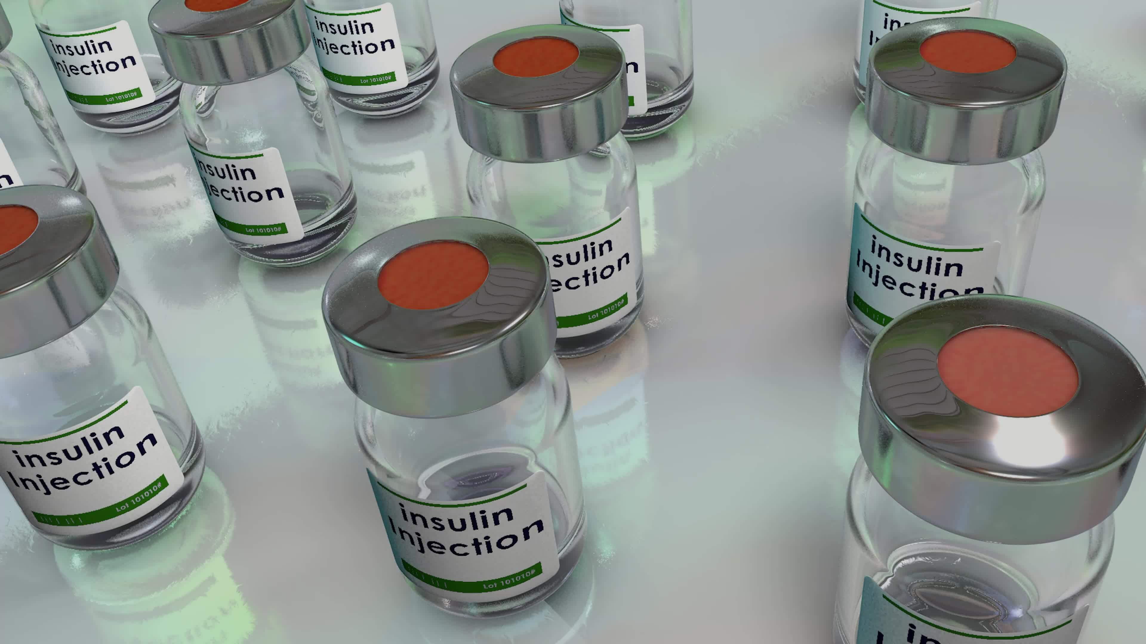 human Insulin injection doses vial 23953835 Stock Video at Vecteezy