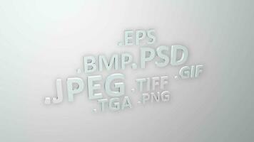 Graphic computer image formats video