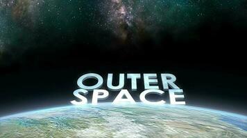 Earth horizon view, Outer Space. video
