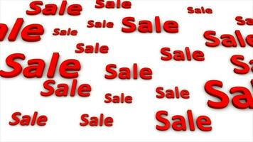 Big sale concept 3d animation, store, mart, shopping, season. video