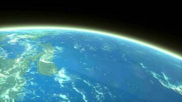 Künstler Rendern Meteor eintreten Erde Atmosphäre video