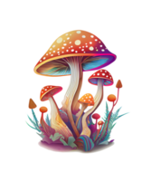 magique champignon sublimation ai génératif png