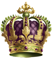 Royal reines couronne aquarelle clipart, ai génératif png