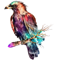 Thunderbird watercolor illustration isolated, png