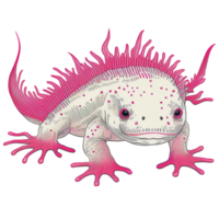 Axolotl watercolor illustration, png