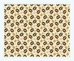 Seamless Coffee Beans Wallpaper Background Vector