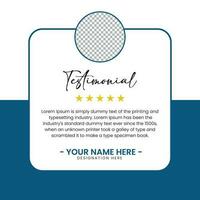 Creative Testimonial, Quote , Infographic Template vector