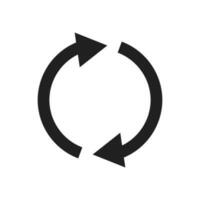 Synchronize, refresh icon vector design illustration