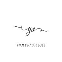 YV Initial beauty floral logo template vector