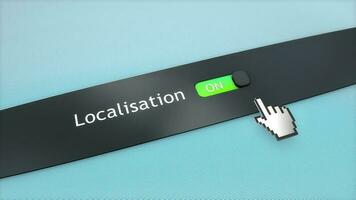 Application system setting Localisation video