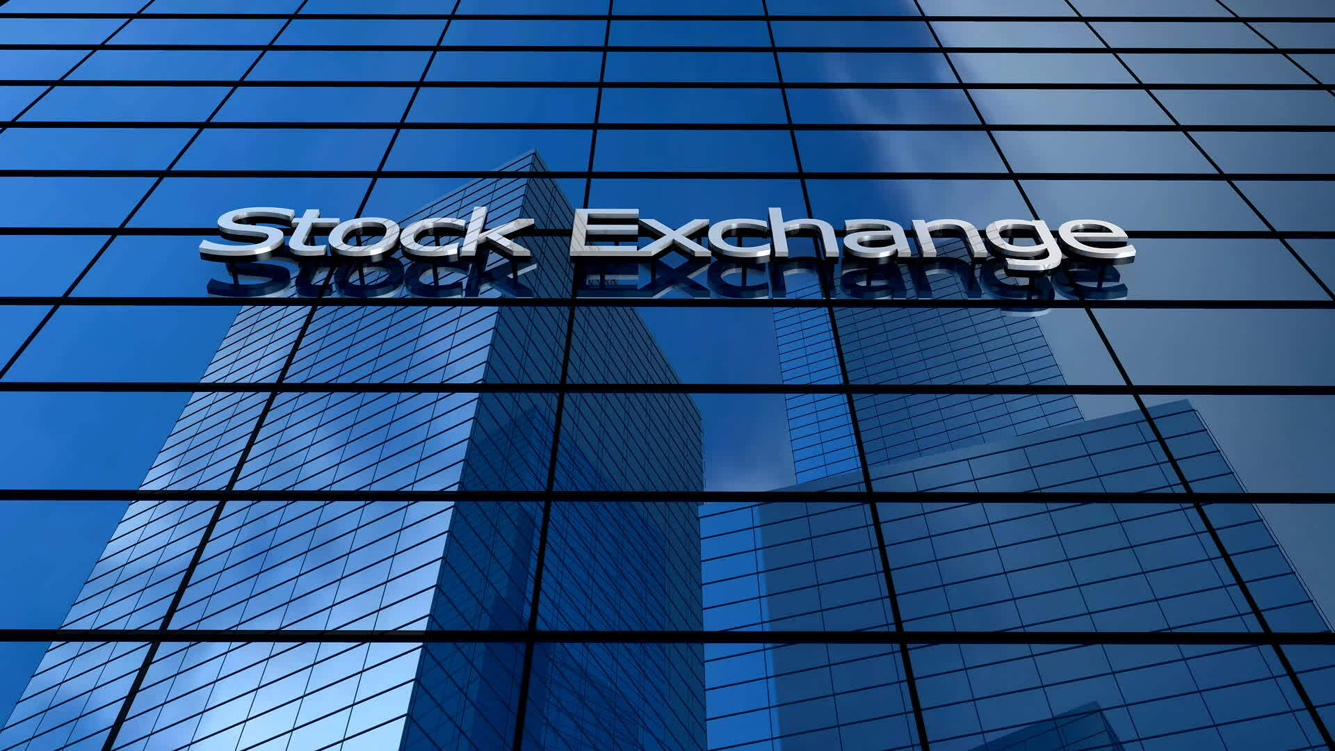 Stock market office building. 23956395 Stock Video at Vecteezy
