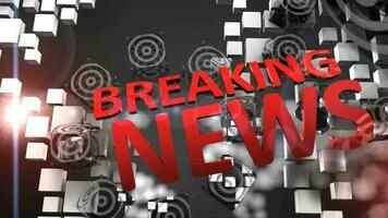 Breaking news concept animation, latest, hot, important. video