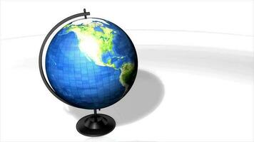 globe, mat inclus, Terre, tourner en rond, planète. video