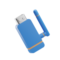 technologie dongle Wifi 3d illustratie png