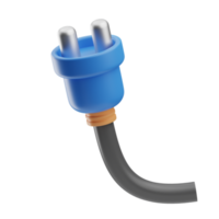 Technology plug 3d illustration png