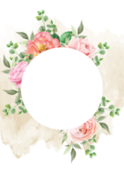 elegante bloemen bruiloft uitnodigingskaart png