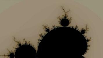 mooie zoom in de oneindige wiskundige mandelbrot set fractal. video