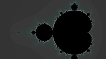 bellissimo zoom nell'infinito matematico mandelbrot set frattale. video