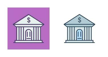 Bank Building Vector Icon