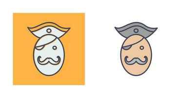 Pirate in Hat Vector Icon