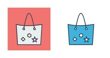 Bag with Tags Vector Icon