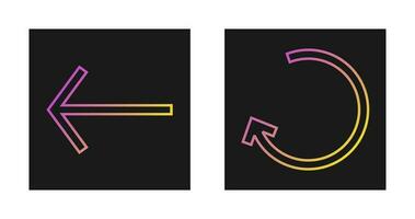 Left Back Arrow Vector Icon